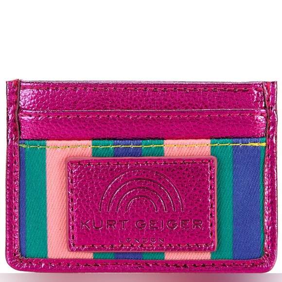Kurt Geiger Handbags - Kurt Geiger Pink and Multicolor Card Holder NWOT